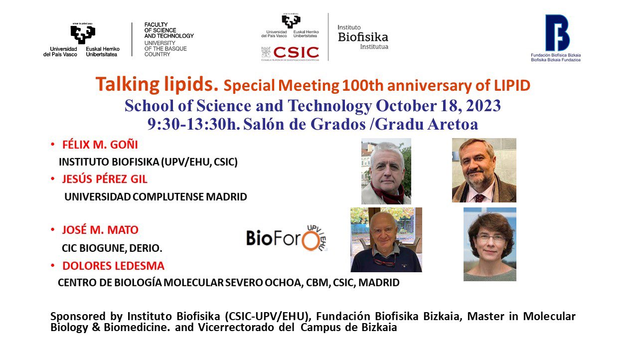  Talking lipids. Special Meeting 100th anniversary of LIPID