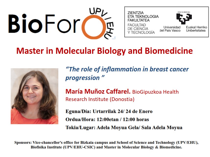BioForo seminar: "The role of inflammation in breast cancer progression"